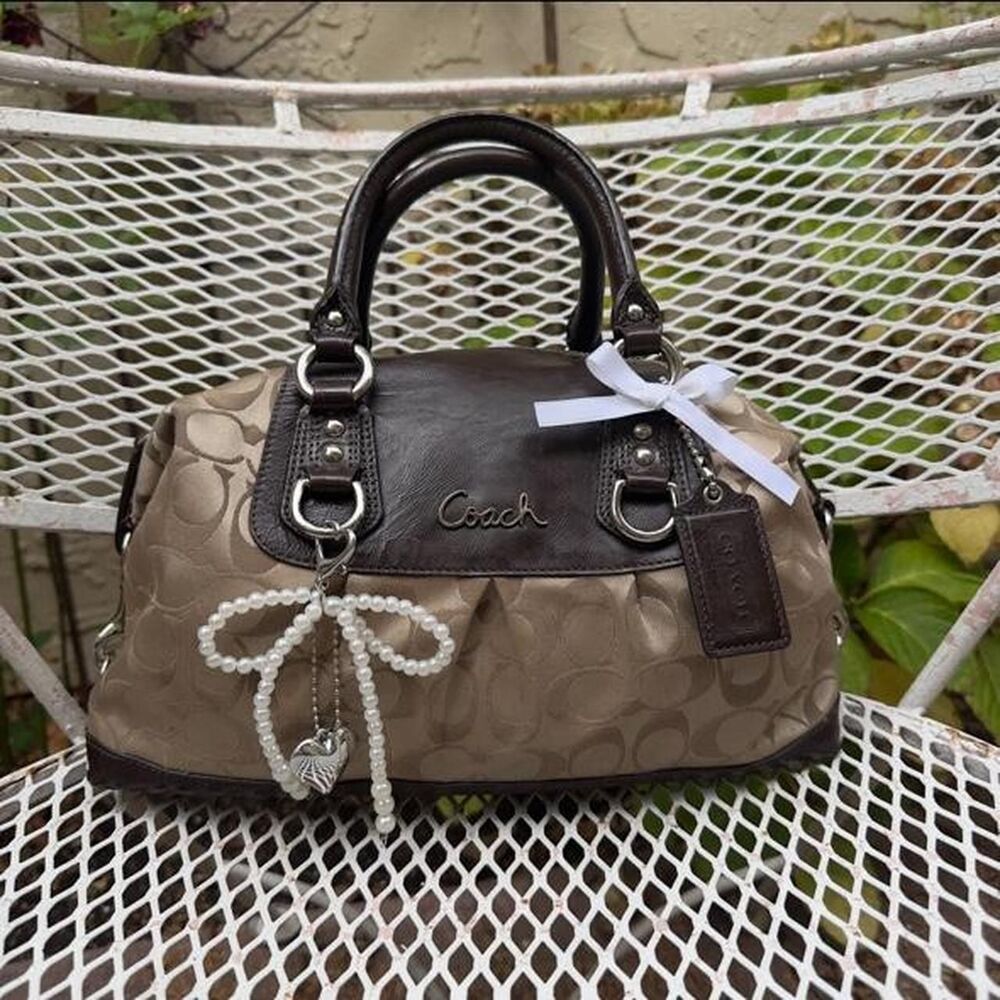Coach Women's Brown and Khaki Bag
